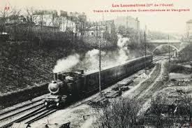 1900년대 초반 프티트 생튀르 노선 위를 달렸던 증기기관 열차. 프티트 생튀르는 1852년 건설된 총 32km 가량의 왕복 철도 노선이다.