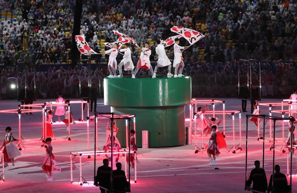 2020년 도쿄 올림픽 개최를 알리는 퍼포먼스 (사진=뉴시스)