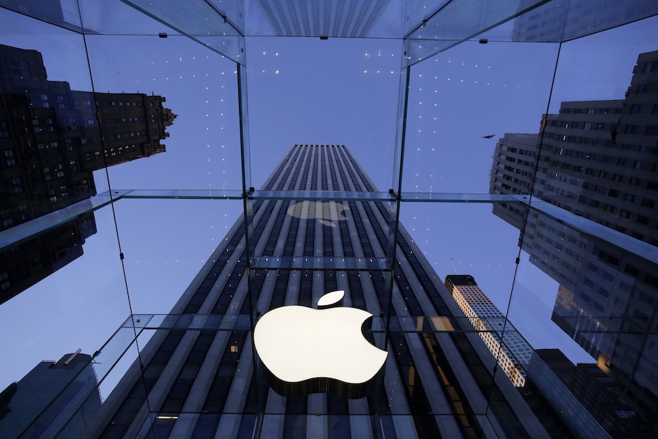 애플 매장의 로고 (사진=AP/뉴시스)