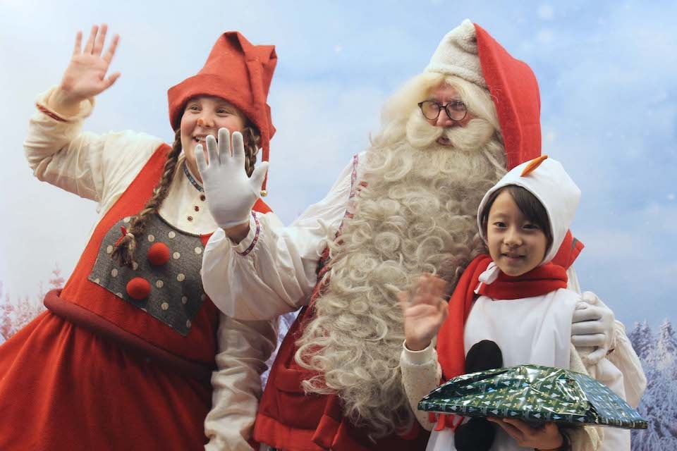 크리스마스를 맞아 방한한 핀란드 공식 산타클로스의모습 (사진=키자니아 서울)