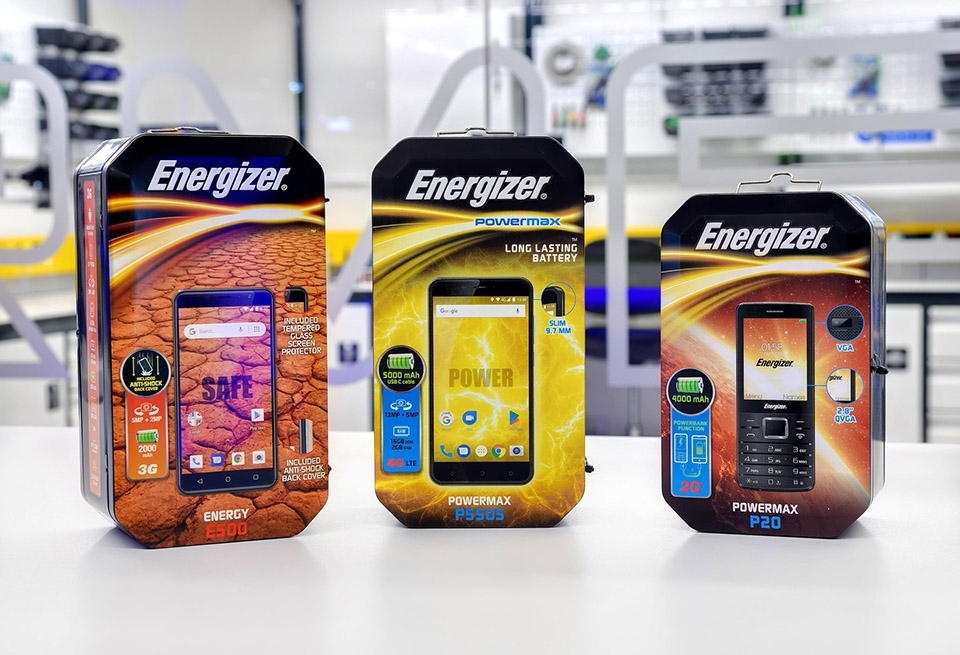 에너자이저의 다양한 스마트폰 상품들 (사진=에너자이저)