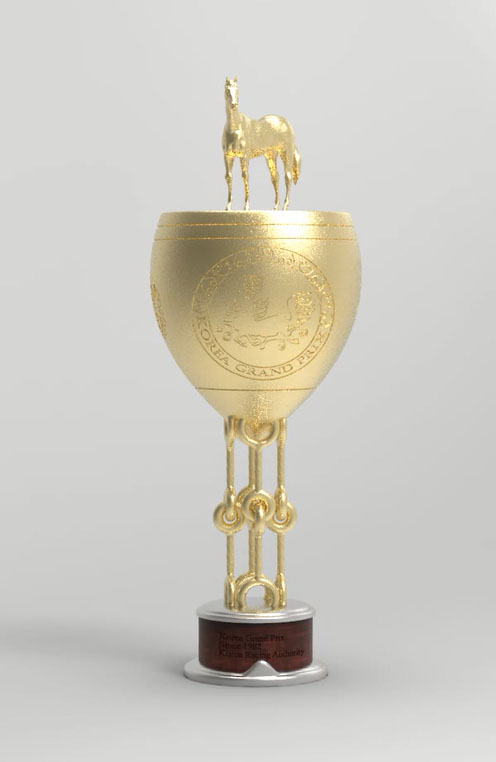 한국마사회가 제38회 ‘그랑프리’를 맞아 우승컵을 최초 공개했다. [사진 한국마사회]
