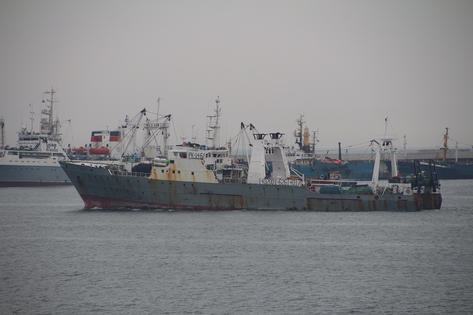 지난 2014년 12월 1일 러시아 서베링해에서 명태잡이 조업 중 침몰한 트롤선 ‘501오룡호’. (사진=뉴시스)