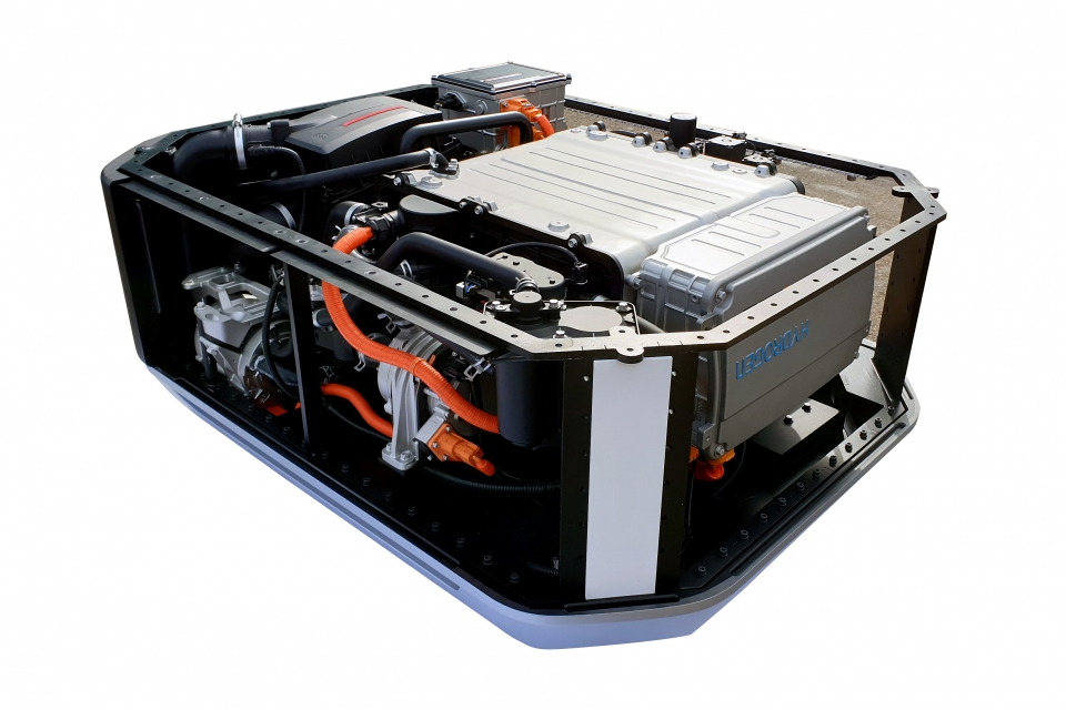 현대자동차가 GRZ 및 유럽 에너지 솔루션 스타트업에 수출한 넥쏘 수소연료전지 시스템 (사진=현대자동차)