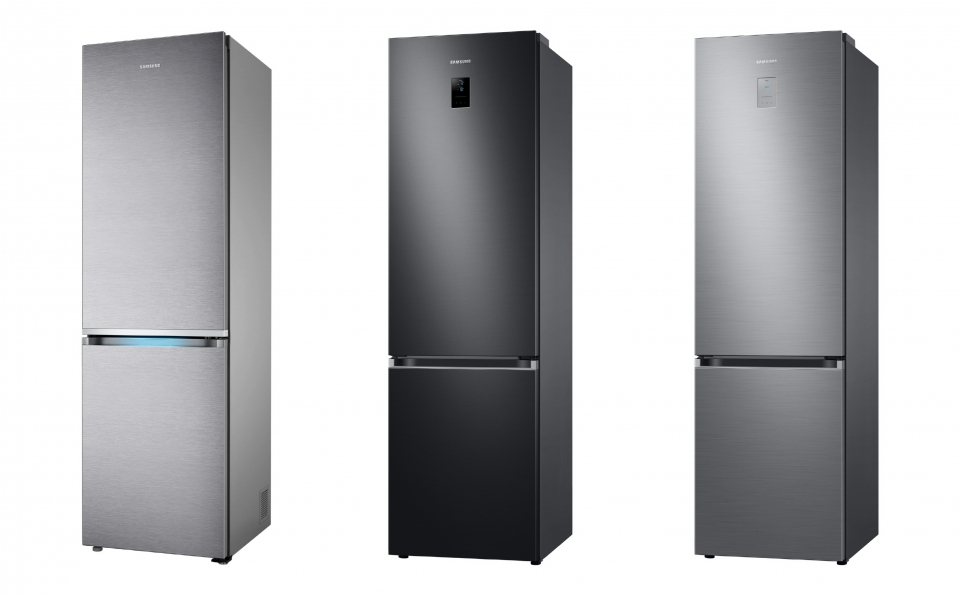 독일 최대 소비자 매체 '스티바'의 냉장고 제품 평가에서 상냉방·하냉동(BMF) 부문 1~3위를 석권한 삼성전자 냉장고. 왼쪽부터 1·2·3위 제품. (사진=삼성전자)