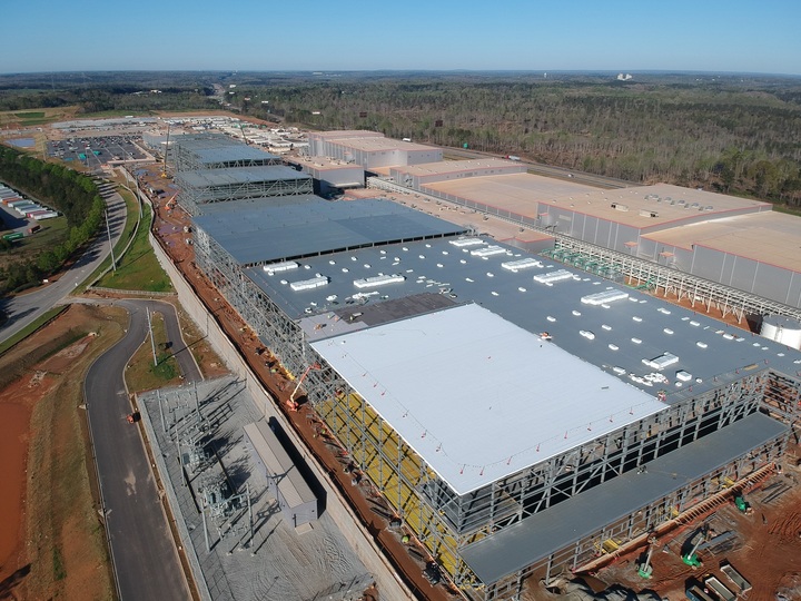 SK이노베이션이 미국 조지아주에 건설중인 배터리 공장. (사진=SK이노베이션)