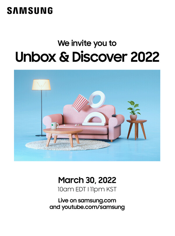 언박스 & 디스커버 2022’(Unbox & Discover 2022) 행사 초대장 (제공=삼성전자)