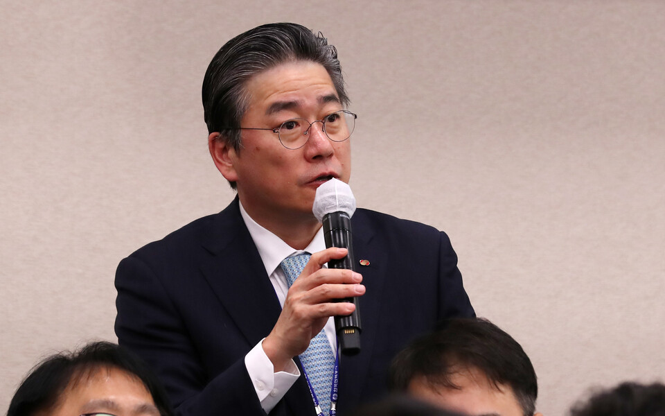 정승일 한국전력공사 사장이 12일 사임 의사를 밝혔다.  [사진=뉴시스]