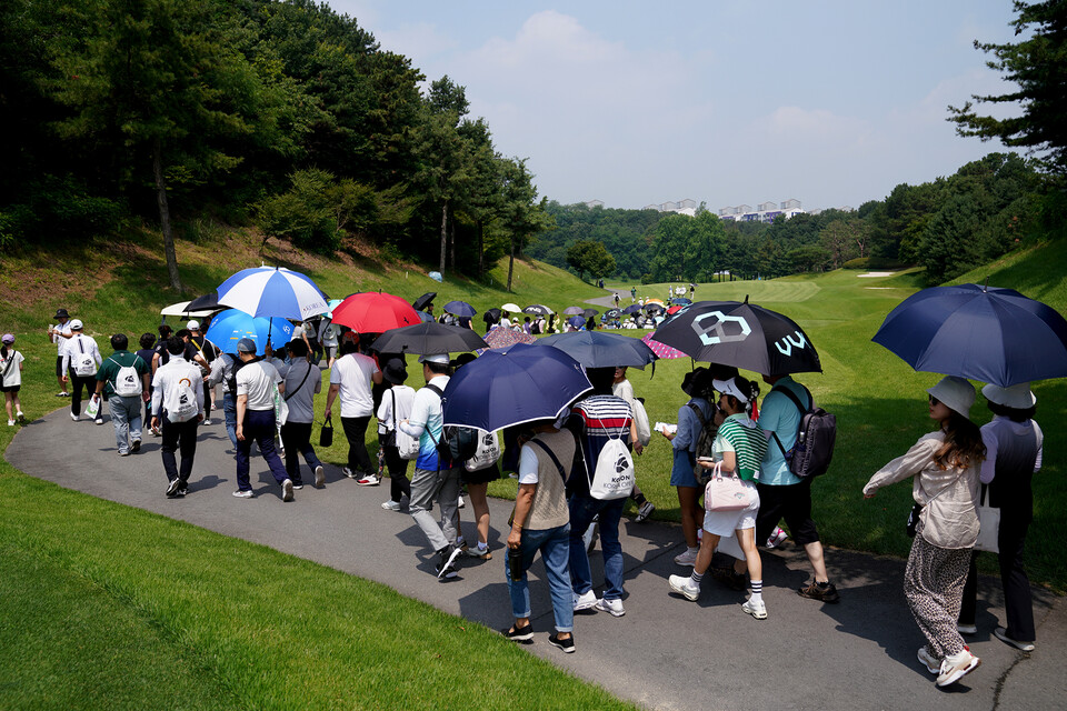 많은 갤러리들이 한국오픈을 찾았다. 사진=코오롱