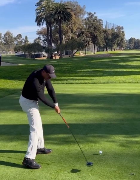 타이거 우즈 다운스윙. 사진=PGA투어