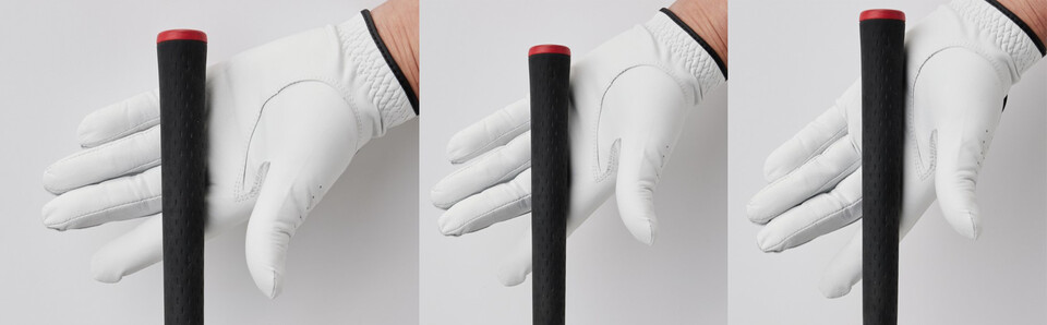 핑거 그립, 핑거앤팜그립, 팜 그립(왼쪽부터). 사진=장일환