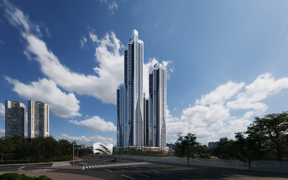 블랑 써밋 74 오피스텔 조감도 [사진=대우건설]