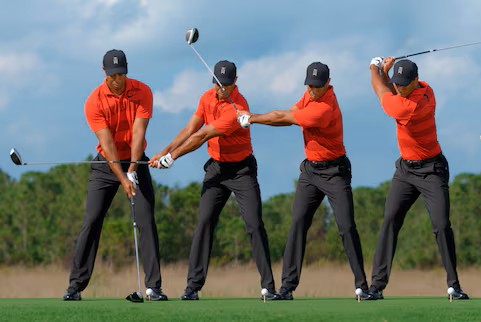 타이거 우즈의 스윙. 사진=PGA투어