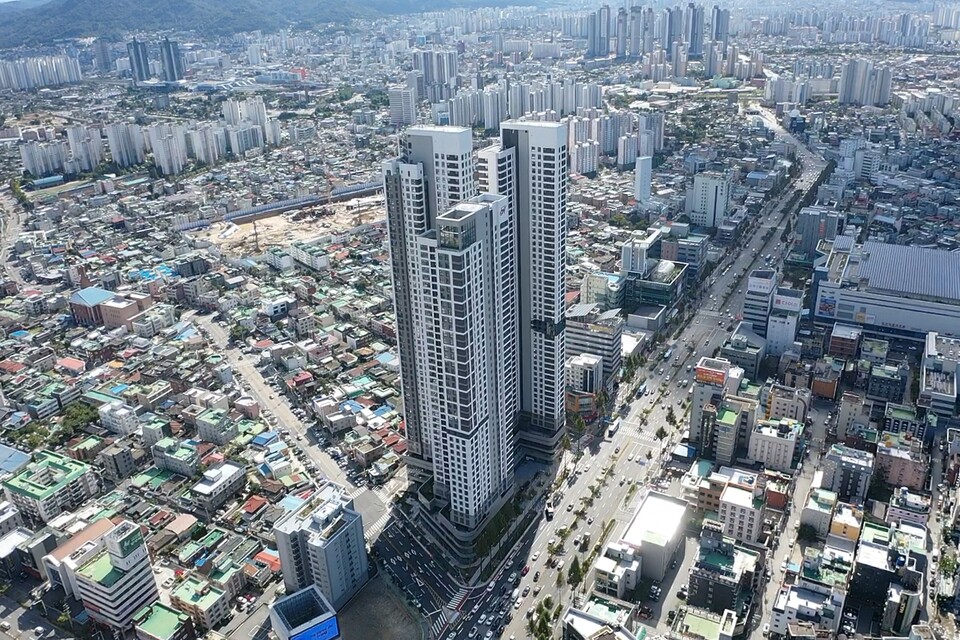 현대건설이 대전 동구 가양동 일원에 조성한 '힐스테이트 가양 더와이즈' 단지. [사진=현대건설]