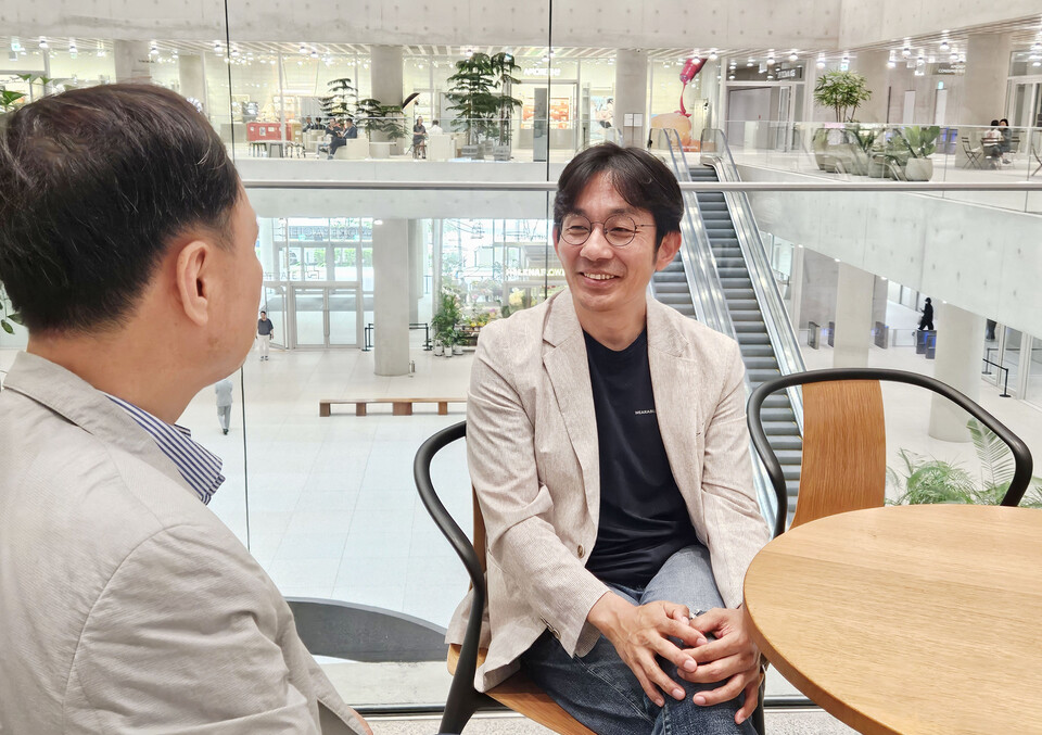 왼쪽부터 전규열 뉴시안 대표이사와 최준규 테디베어코리아 대표. [사진=송서영 기자] 