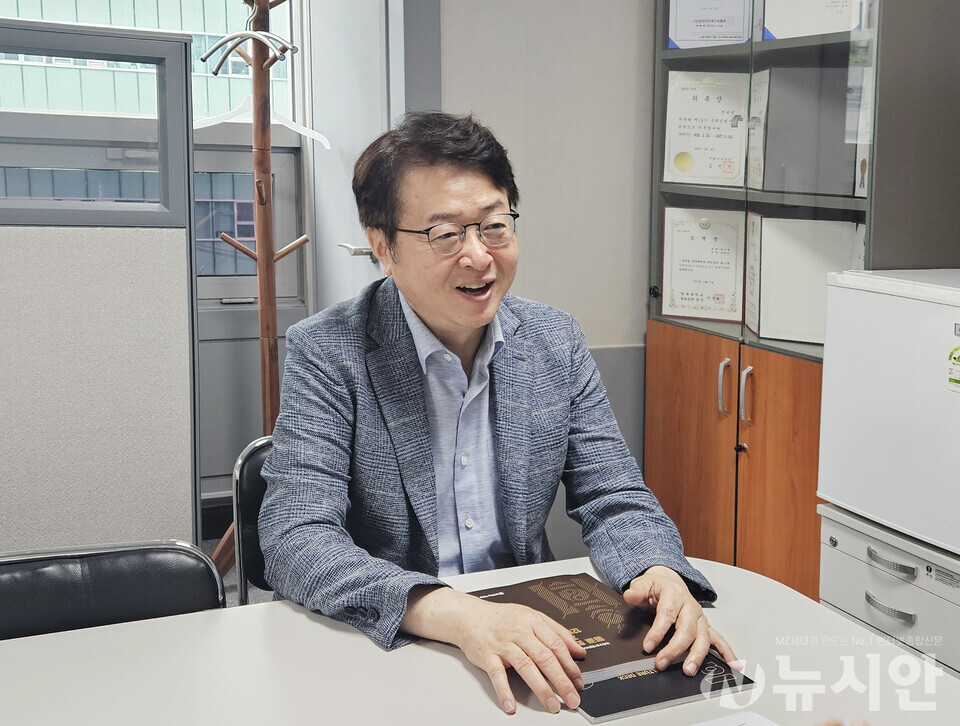 정유진 ‘함께하는사랑밭’ 대표. [사진=송서영 기자] 