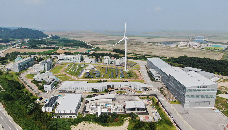 수전해 기반 수소 생산기지 전경 모습. [사진=현대건설]