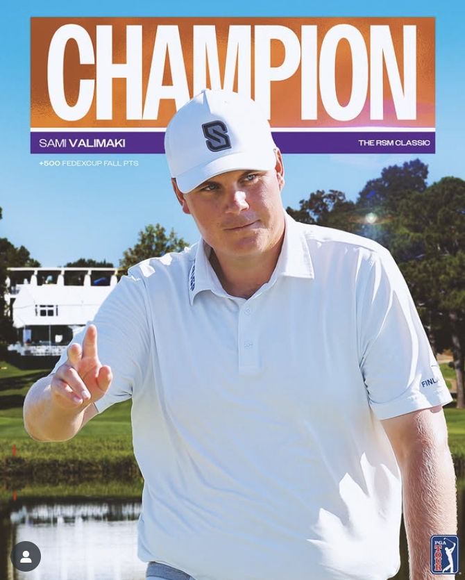 첫 우승한 사미 발리마키. 사진=PGA투어